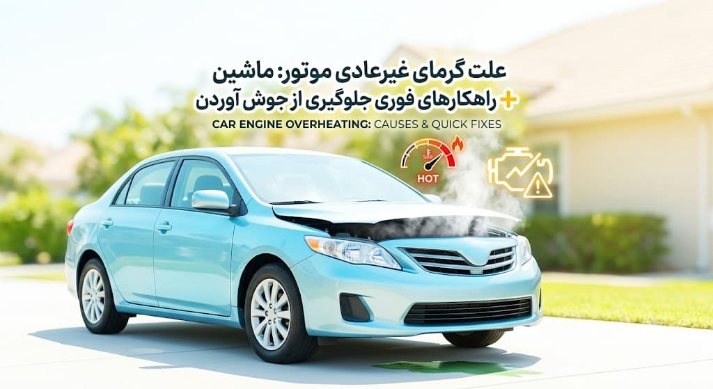 علت گرمای غیرعادی موتور ماشین + راهکارهای فوری جلوگیری از جوش آوردن