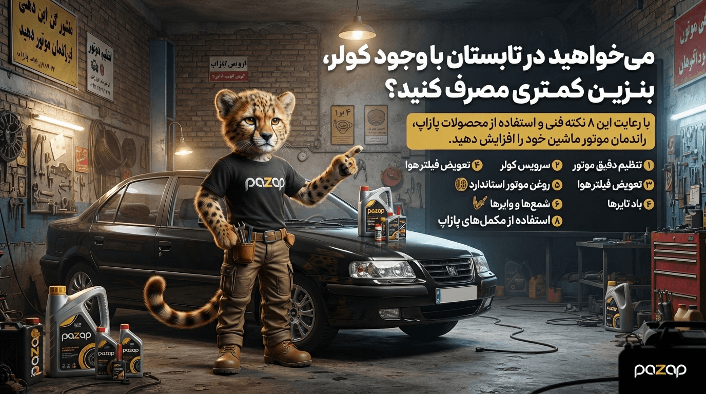 چگونه در تابستان مصرف سوخت خودرو را کاهش دهیم؟ (۸ ترفند طلایی برای بهینهسازی موتور)