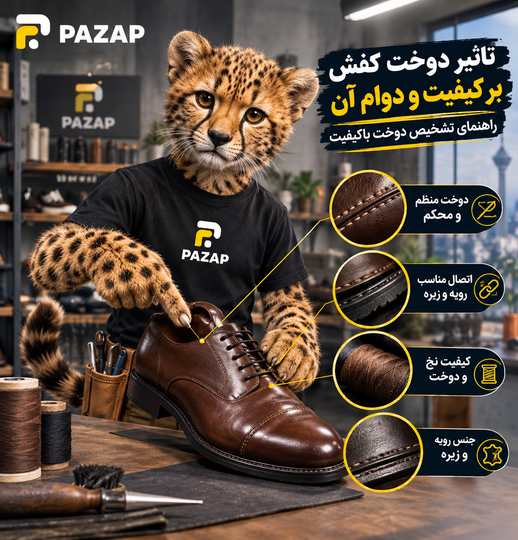 تأثیر دوخت کفش بر کیفیت و دوام آن | چگونه کفش با دوخت باکیفیت را تشخیص دهیم؟