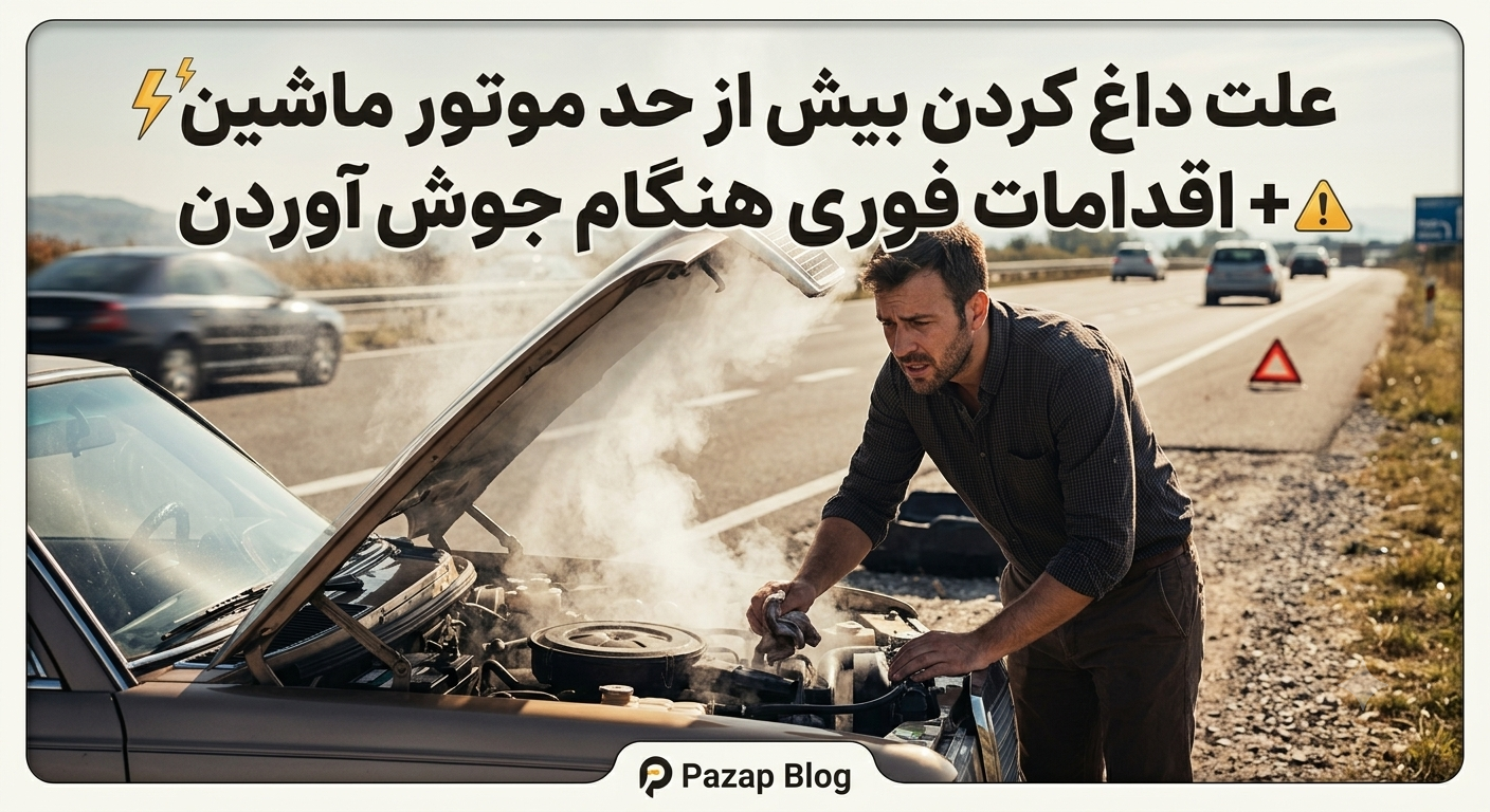 علت داغ کردن بیش از حد موتور ماشین + اقدامات فوری هنگام جوش آوردن