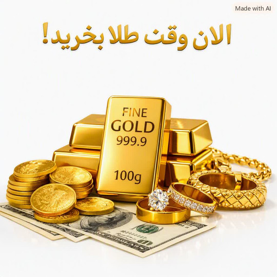 «طلای امروز، امنیت فردا؛ هوشمندانهترین روش حفظ ارزش دارایی شما.»
