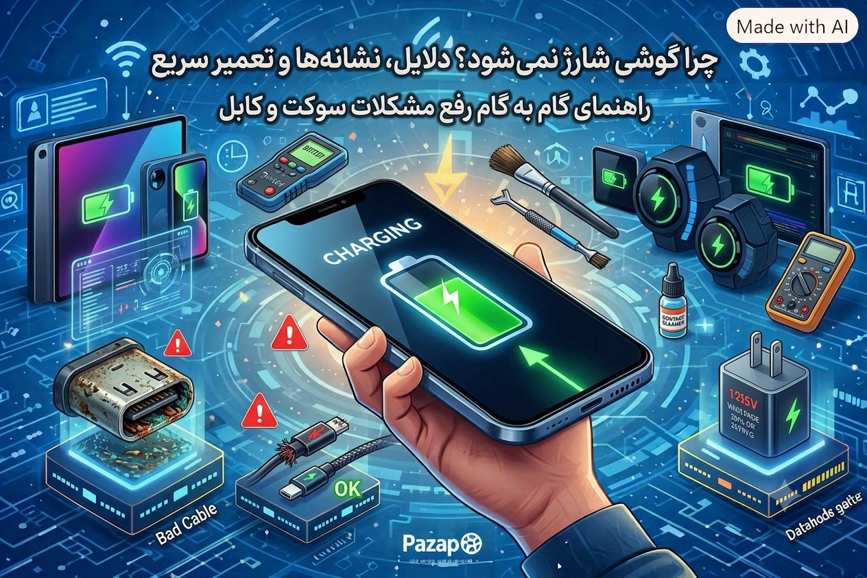 سوکت شارژ موبایل خراب شده؟ ۵ علت اصلی + روش‌های تعمیر فوری