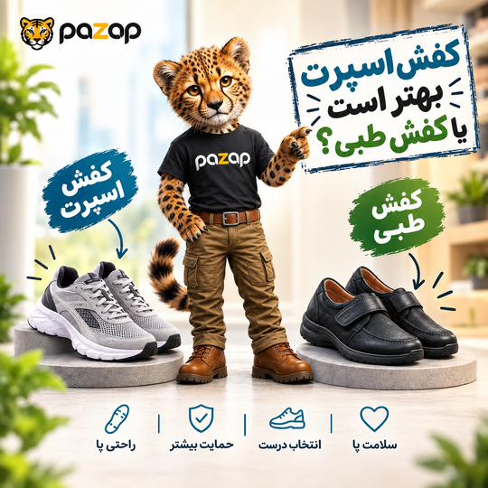 کفش اسپرت بهتر است یا کفش طبی؟ راهنمای انتخاب بهترین کفش برای راحتی پا