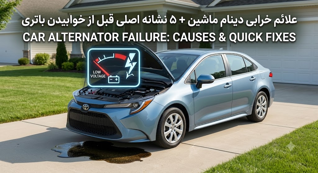 علائم خرابی دینام ماشین + ۵ نشانه اصلی قبل از خوابیدن باتری