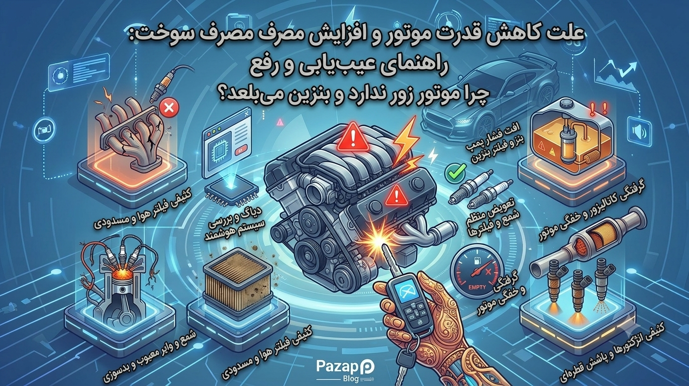 علت کاهش قدرت موتور و افزایش مصرف سوخت + روش‌های رفع آن