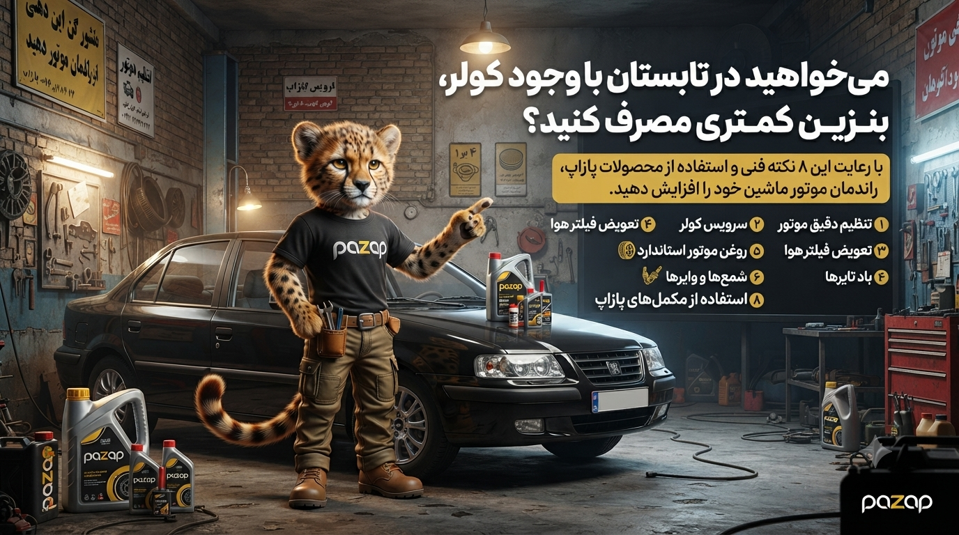 چگونه در تابستان مصرف سوخت خودرو را کاهش دهیم؟ (۸ ترفند طلایی برای بهینه‌سازی موتور)