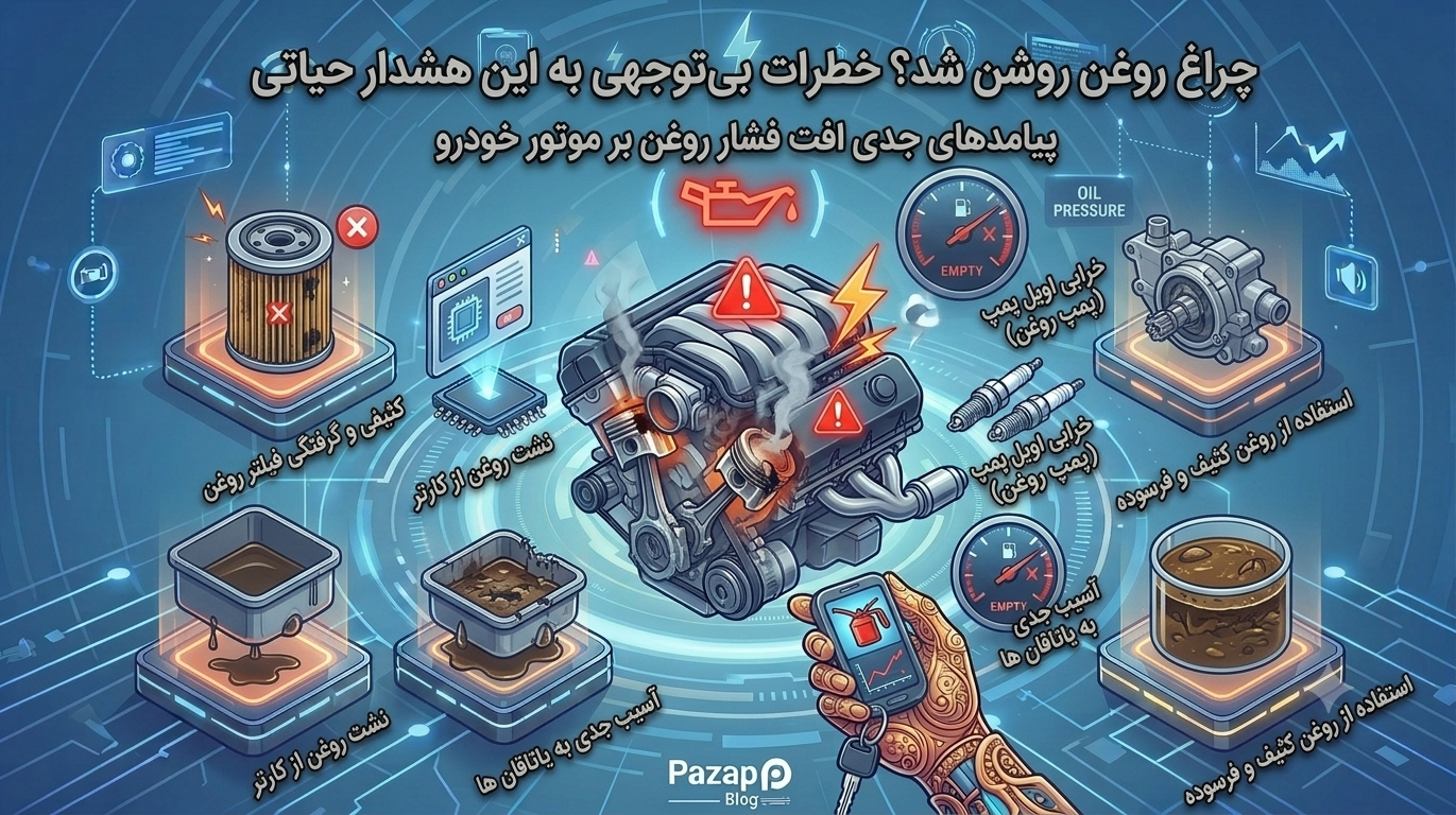 چراغ روغن روشن شد؟ بی‌توجهی به این هشدار یعنی خداحافظی با موتور خودرو!