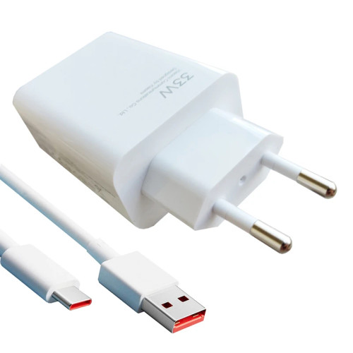 شارژر دیواری شیائومی مدل Poco X3 pro به همراه کابل تبدیل USB-C