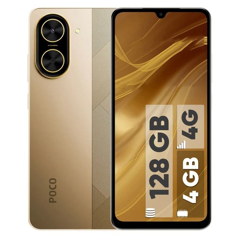 گوشی موبایل شیائومی مدل Poco C71 دو سیم کارت ظرفیت 128 گیگابایت و رم 4 گیگابایت