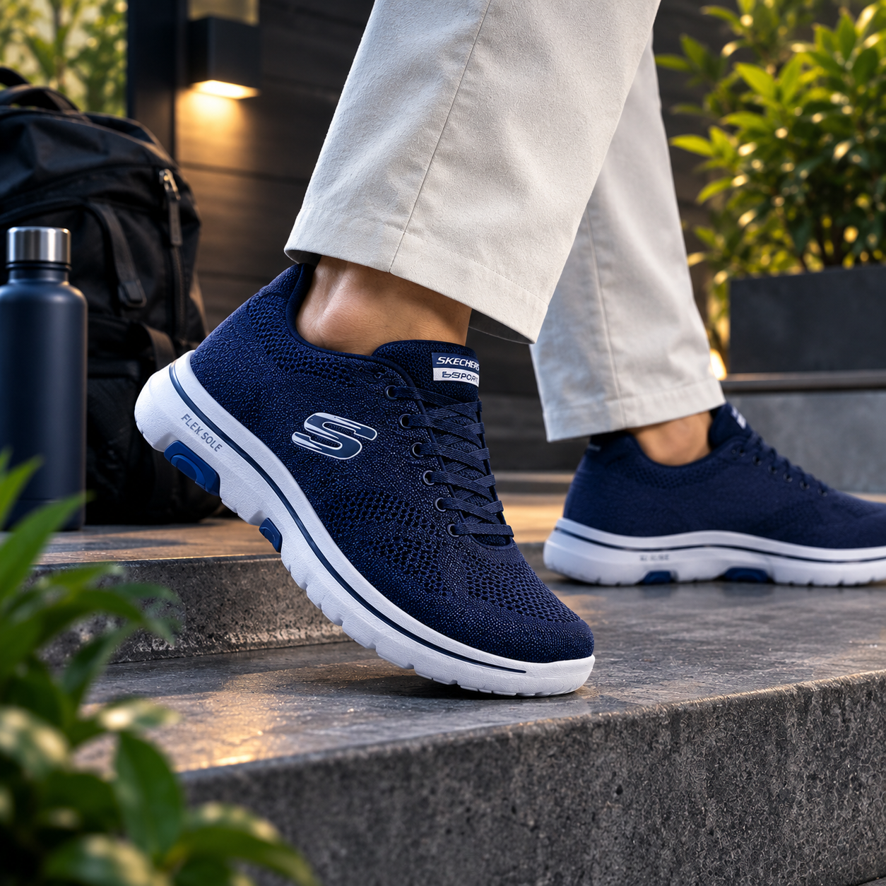 ست کفش زن و مرد اسکیچرز Skechers GOwalk – زیره هوشمند + رویه تنفسی