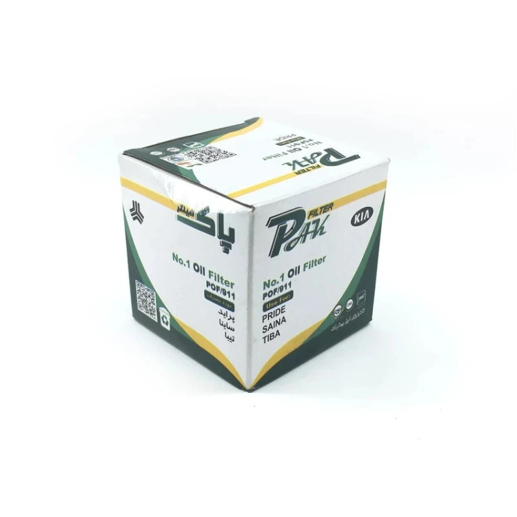 فیلتر روغن استوانهای پاک مدل pof/911 مناسب برای خودروهای پراید