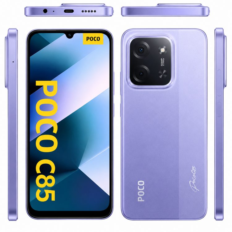 گوشی موبایل شیائومی مدل Poco C85 4G دو سیم کارت ظرفیت 128 گیگابایت و رم 6 گیگابایت